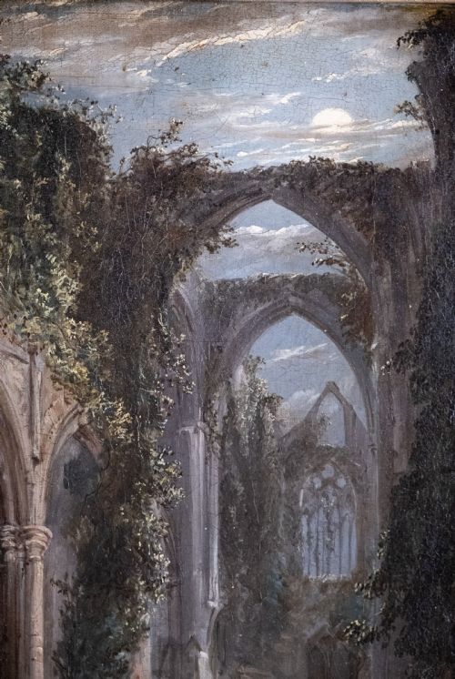 TINTERN ABBEY BY HOPKINS HORSLEY HOBDAY HORSLEY 18071890 OIL ON CANVAS - ADDITIONAL PHOTO 5