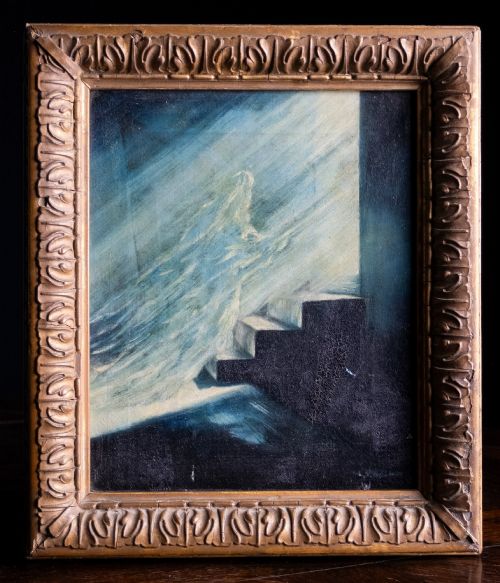 fig 1. 'The Ascension', Signed L.S. Wren, c.1880. Oil On Canvas.