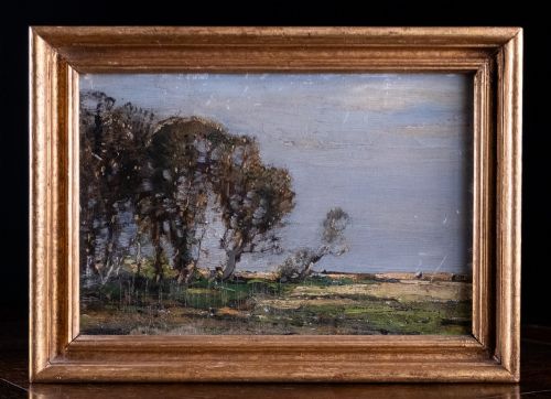 Kershaw Schofield (1875-1941) - Trees in Landscape. Oil on Board.