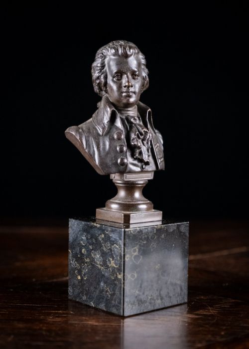 Bronze Bust of Wolfgang Amadeus Mozart by Eugen Bormel (1858-1932)
