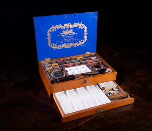 Complete Winsor & Newton Artist's Watercolour Box, C.1870