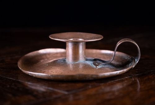 Large Arts & Crafts Copper Chamberstick