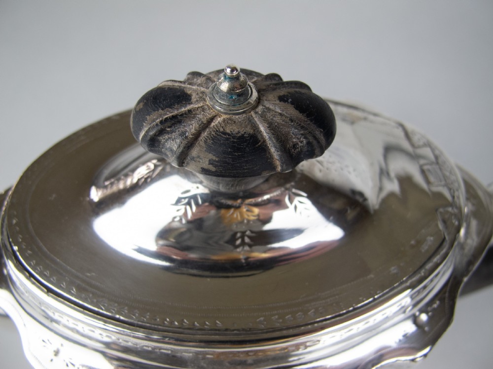 George III Sterling Silver Teapot by Henry Chawner, London, 1807 View IX