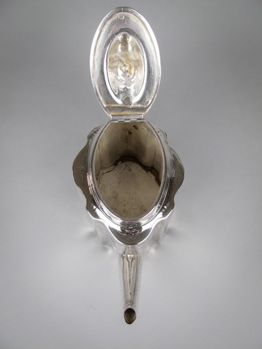 George III Sterling Silver Teapot by Henry Chawner, London, 1807 View X