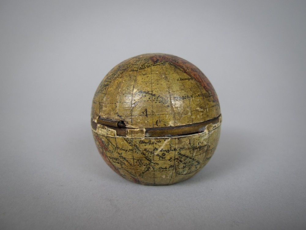 Victorian Terrestrial Globe Travel Inkwell, c.1900. View VII