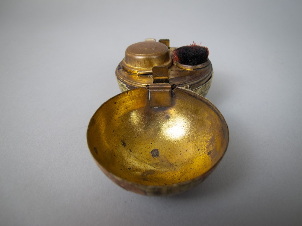 Victorian Terrestrial Globe Travel Inkwell, c.1900. View IX