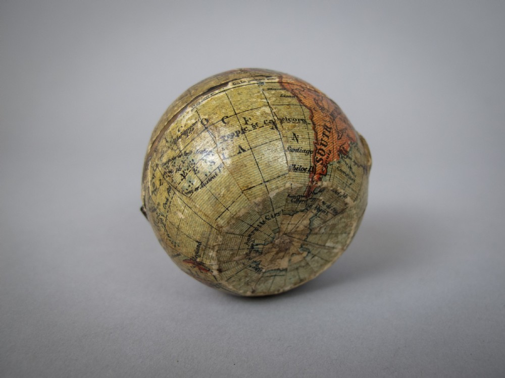 Victorian Terrestrial Globe Travel Inkwell, c.1900. View X