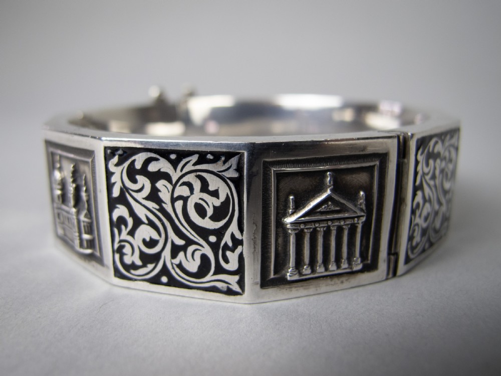Art Deco Silver and Enamel Topazio Bracelet, c.1938. View V