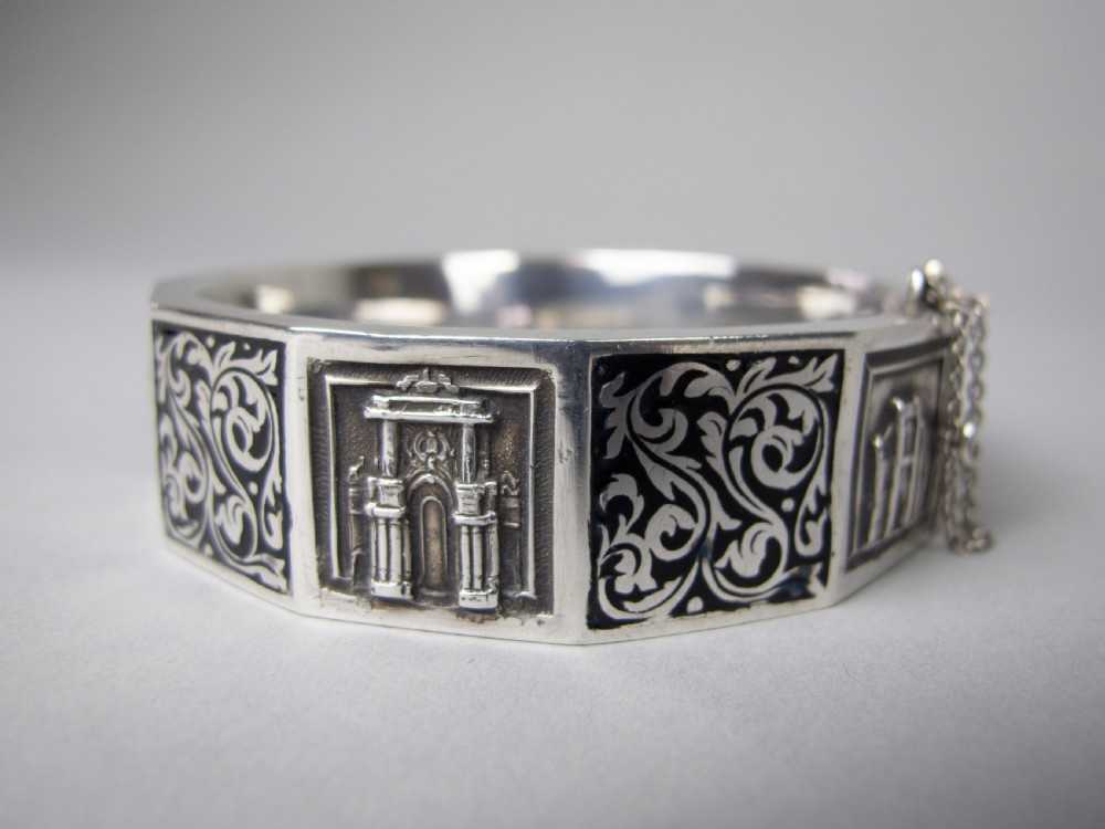 Art Deco Silver and Enamel Topazio Bracelet, c.1938. View VI