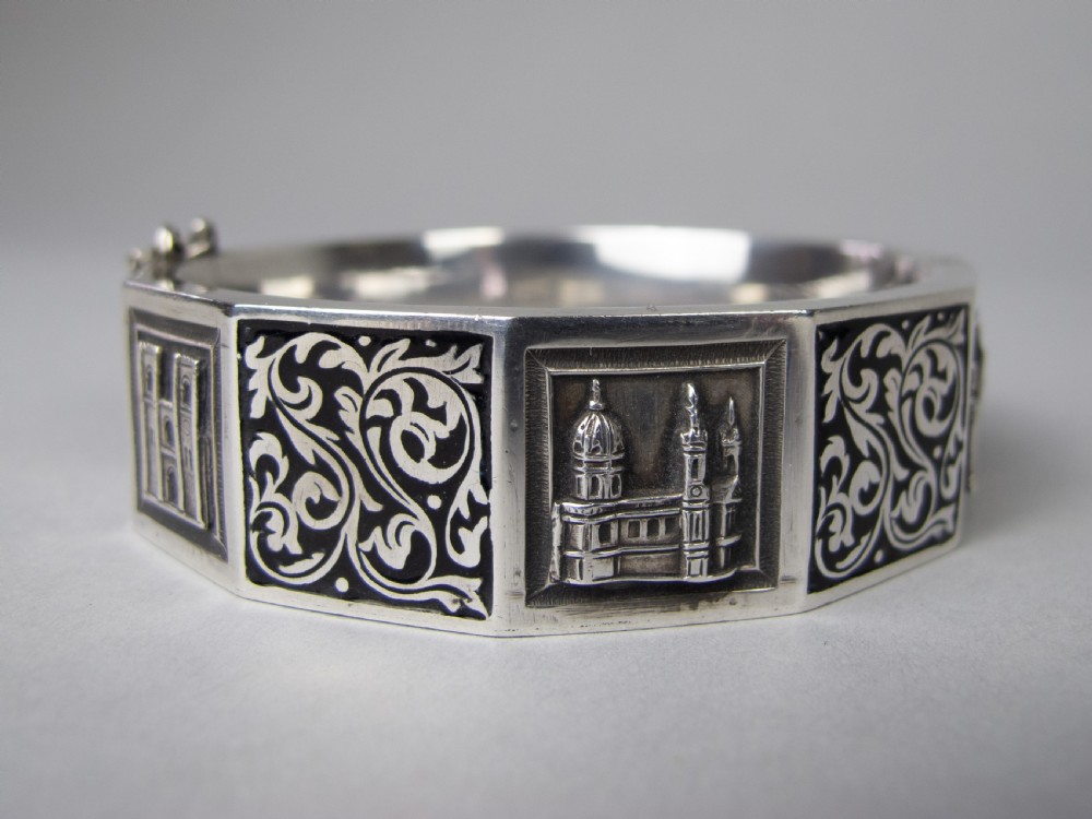 Art Deco Silver and Enamel Topazio Bracelet, c.1938. View VIII