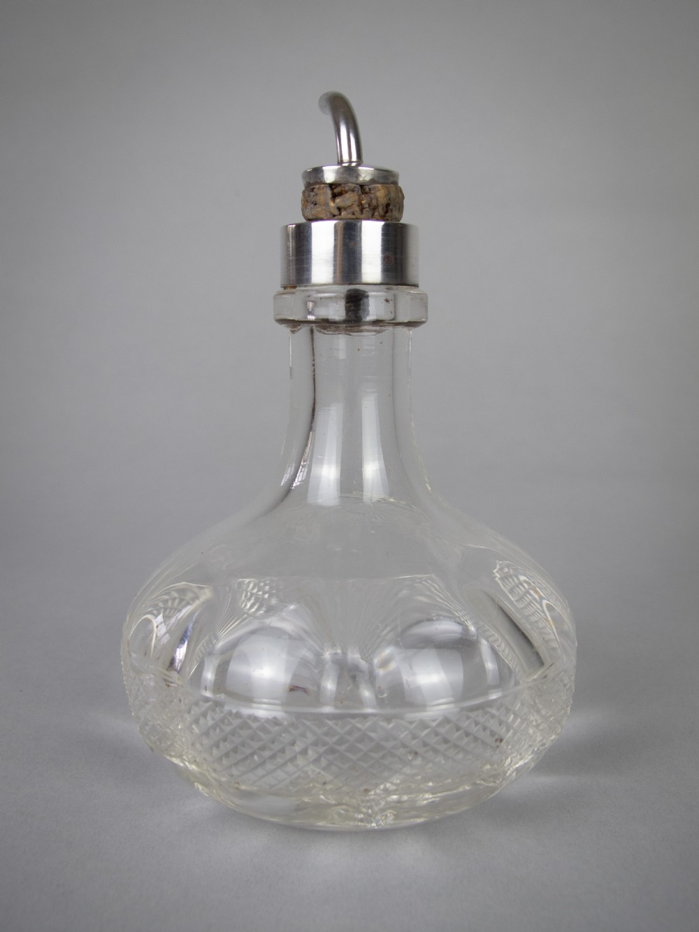 Sterling Silver and Glass Bitters Bottle by John Grinsell & Sons, 1913. View III