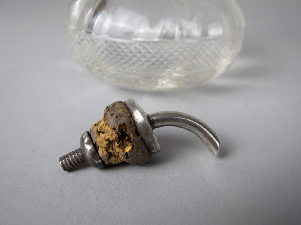 Sterling Silver and Glass Bitters Bottle by John Grinsell & Sons, 1913. View IX