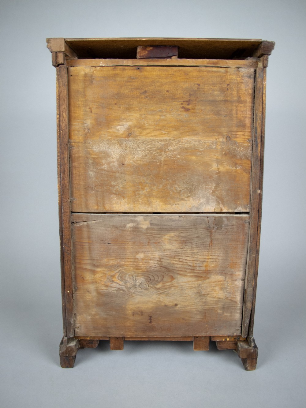 George III Miniature Mahogany Glass Fronted Cabinet - Apprentice Piece. View XII