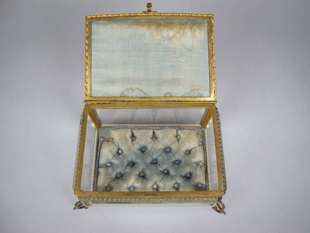 Antique French Brass & Bevelled Glass Casket. Exposition Universelle, Paris, 1878. View IX
