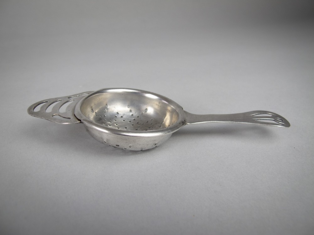 Sterling Silver Tea Strainer by Angora Silver Plate Co, Birmingham, 1932. View II