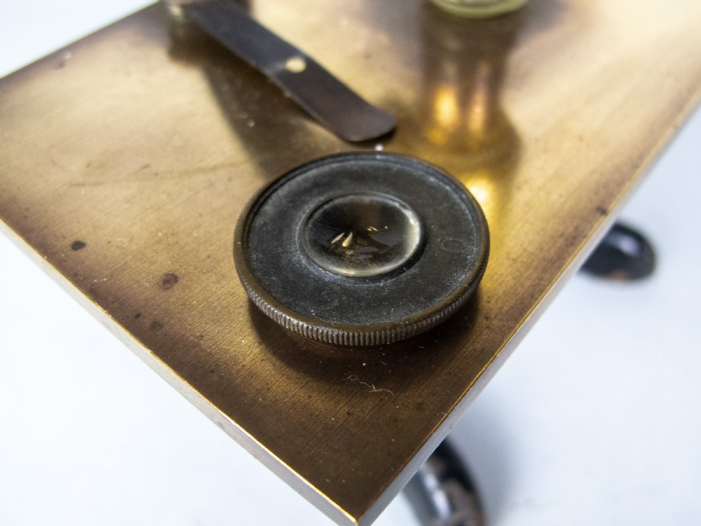 Ernest Leitz Wetzlar Brass Monocular Microscope, c.1913. (Serial No. 163721) View IX