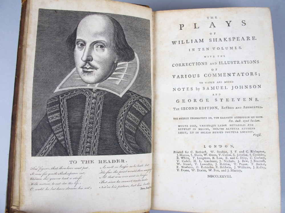 1778 The Plays Of William Shakespeare In 10 Volumes, Notes by Johnson & Steevens View X
