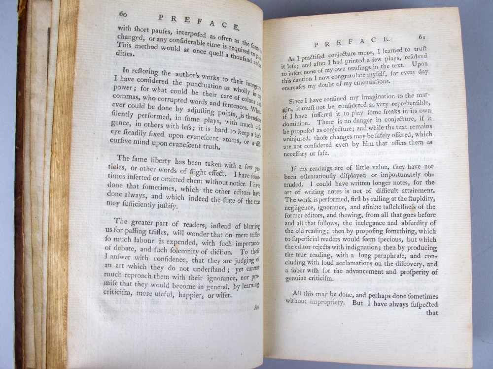 1778 The Plays Of William Shakespeare In 10 Volumes, Notes by Johnson & Steevens View XI