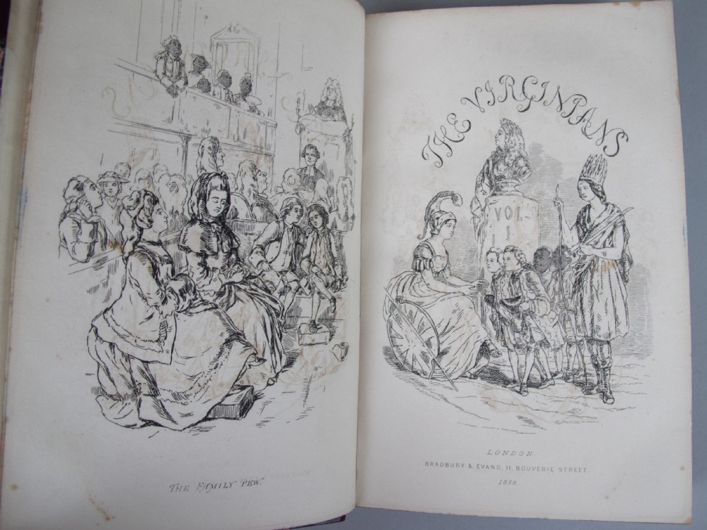 1858-59 The Virginians by W. Thackeray. First Issue, First Edition. 2 Vol. View VI