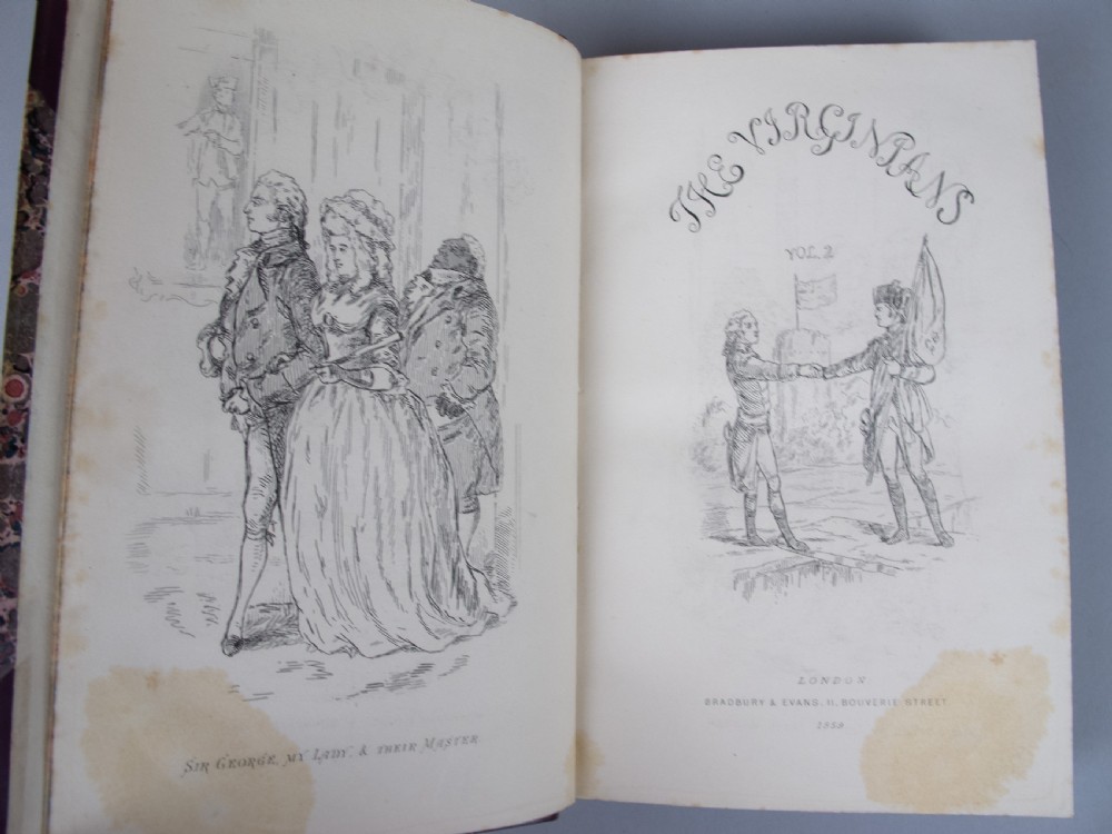 1858-59 The Virginians by W. Thackeray. First Issue, First Edition. 2 Vol. View VIII