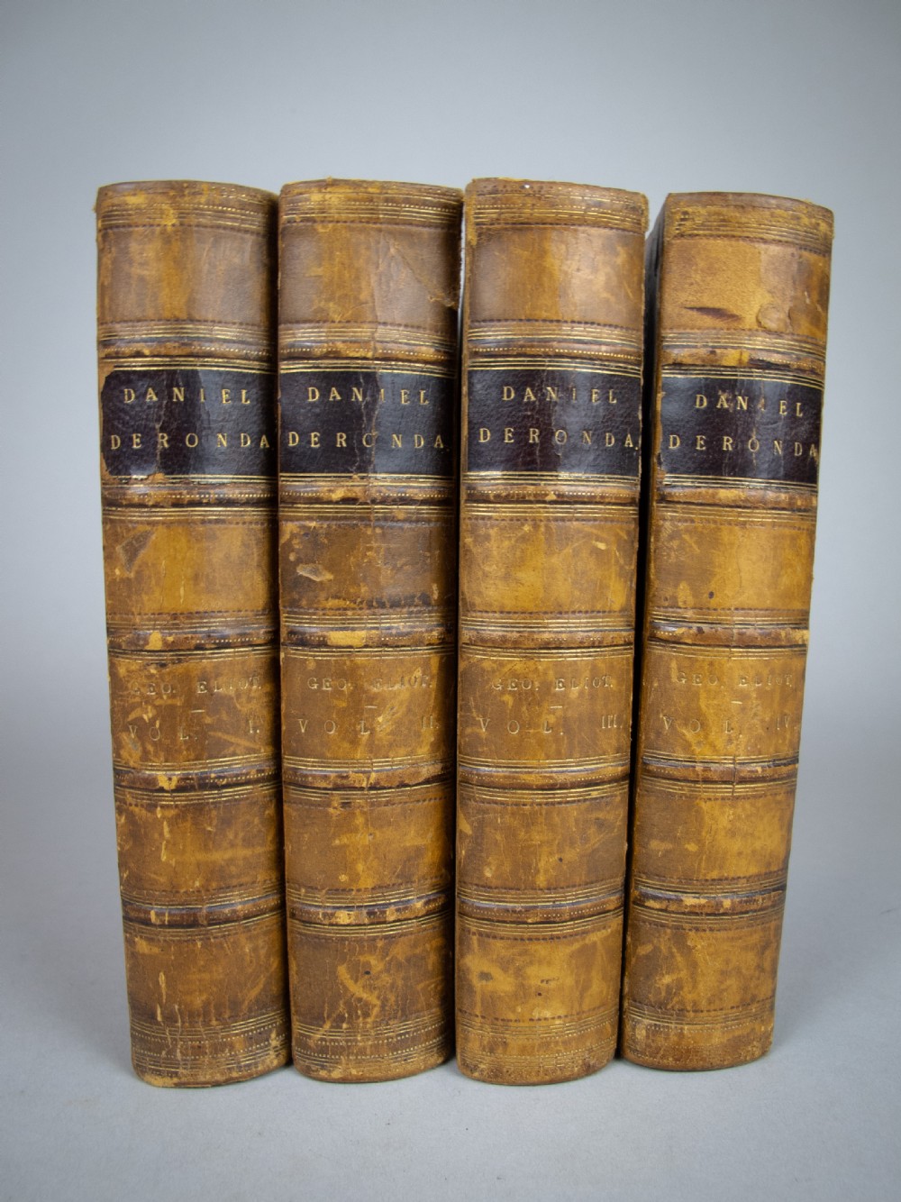 1876 Daniel Deronda by George Eliot. First Edition. Leather Binding.