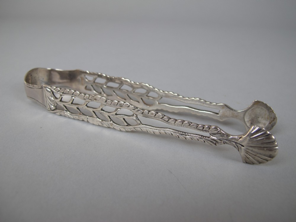 18th Century Cast Silver Sugar Tongs by William Cripps, London, c.1760 View II