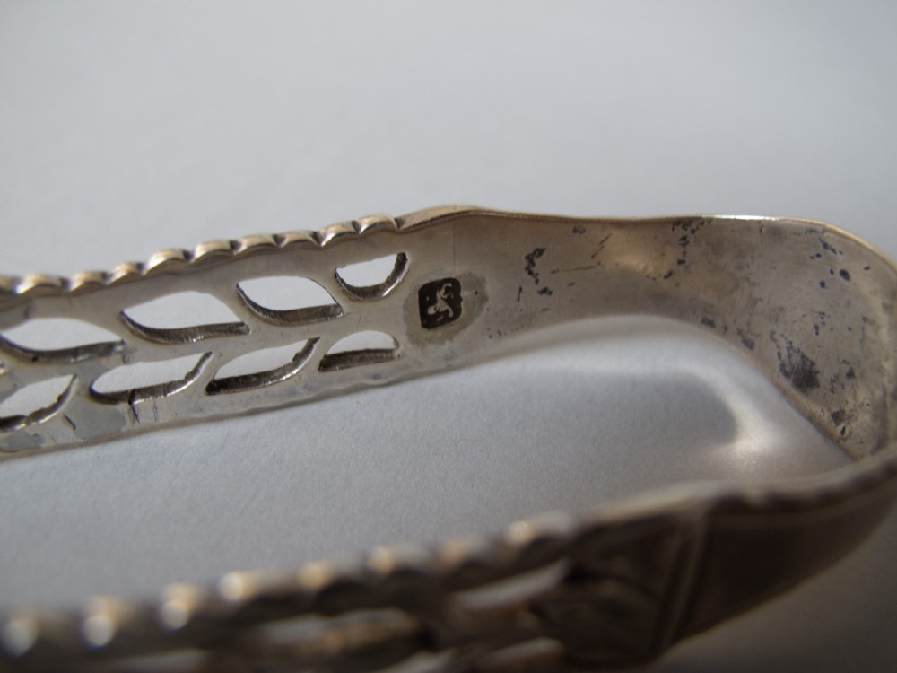 18th Century Cast Silver Sugar Tongs by William Cripps, London, c.1760 View IV