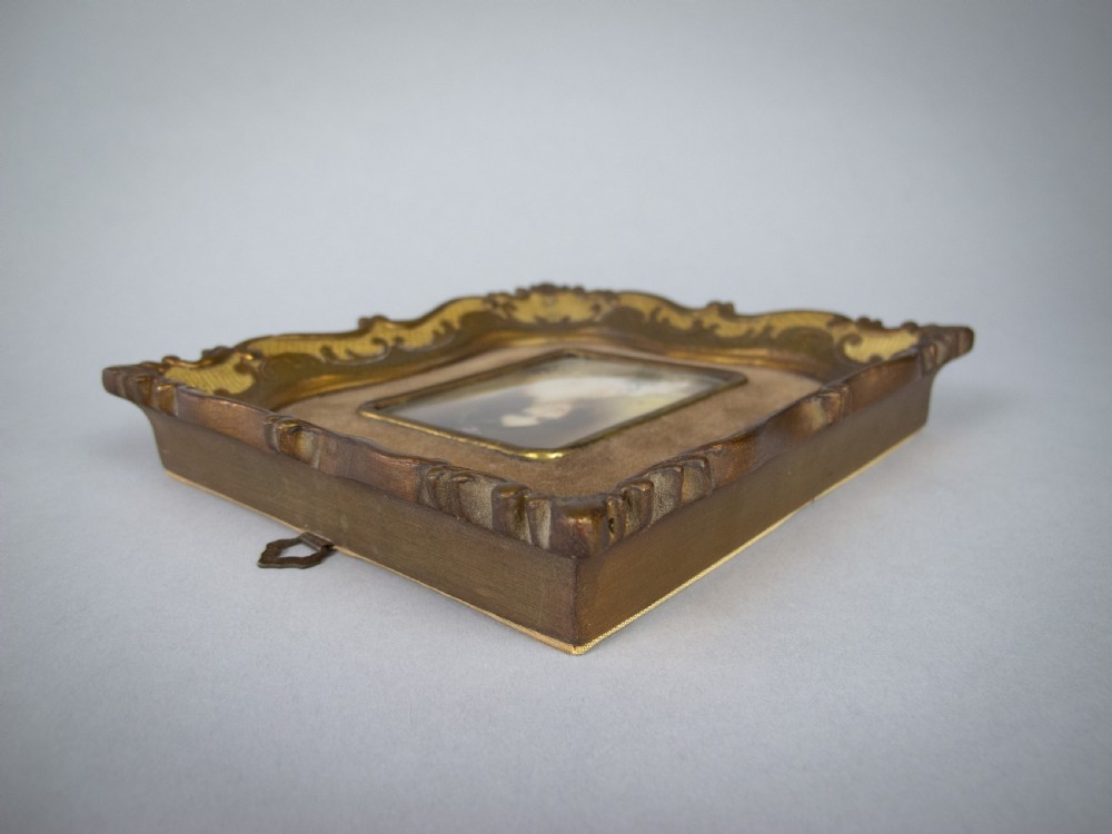 Finely Painted 19th Century French Miniature Portrait Of A Young Lady - Signed. View IV