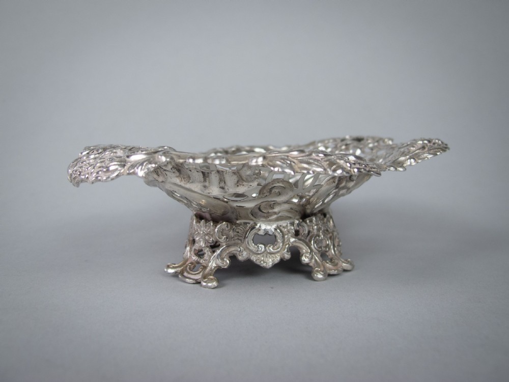 Sterling Silver Bon Bon Dish by Charles Boyton & Sons, London, 1893. View VI