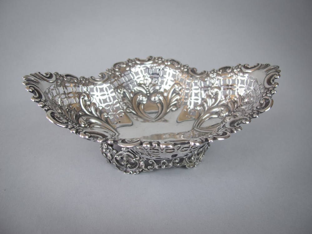Sterling Silver Bon Bon Basket by James Dixon & Sons, Sheffield, 1893. View VII