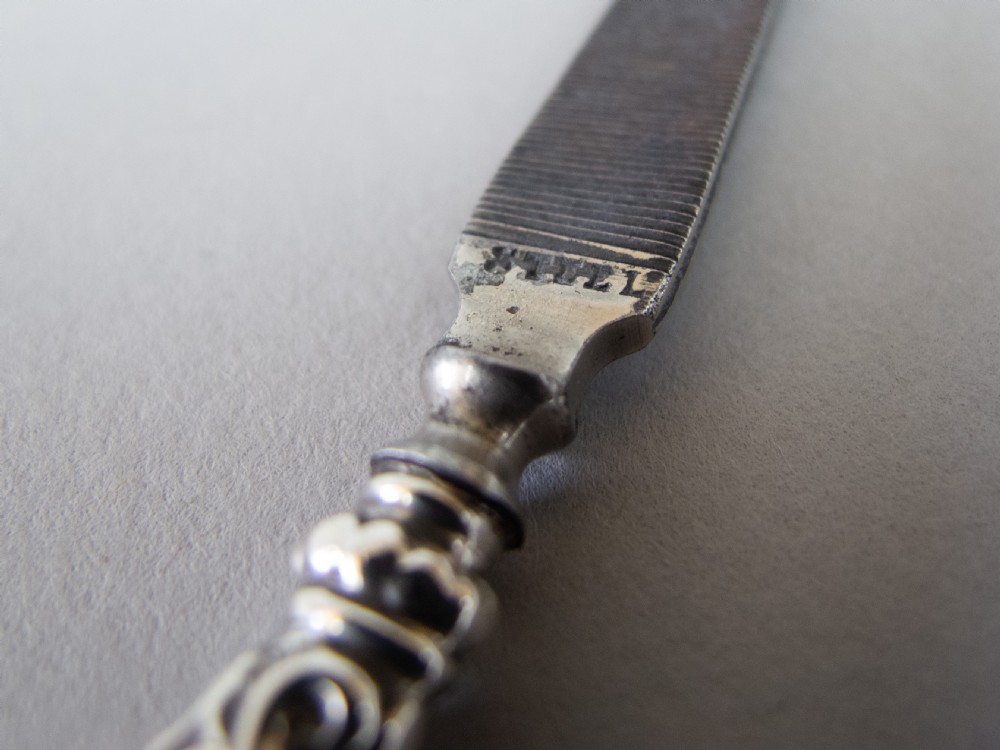 Sterling Silver Nail File by Henry Matthews, Birmingham, 1899. View VIII