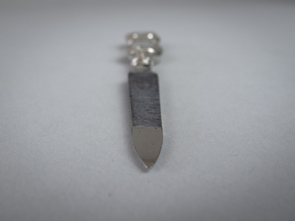 Sterling Silver Nail File by Henry Matthews, Birmingham, 1899. View IX
