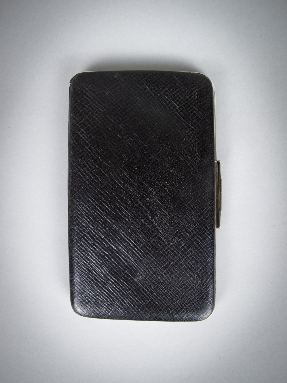 Victorian Sterling Silver & Leather Wallet by George Henry James & A. Webster & Co Piccadilly, London, 1890. View XI