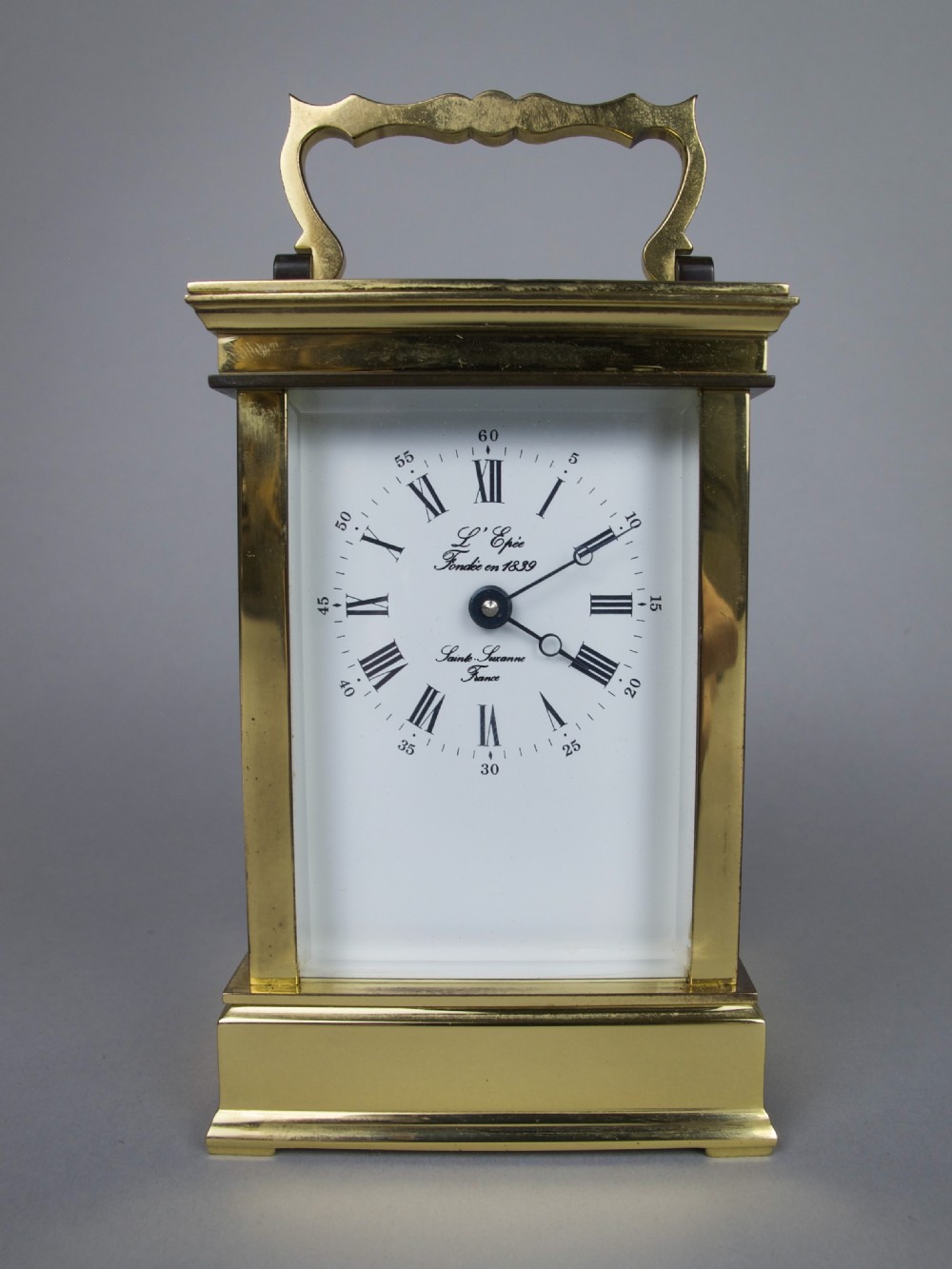 20th Century L'Epee French Brass Carriage Clock With 8 Day Movement. View II