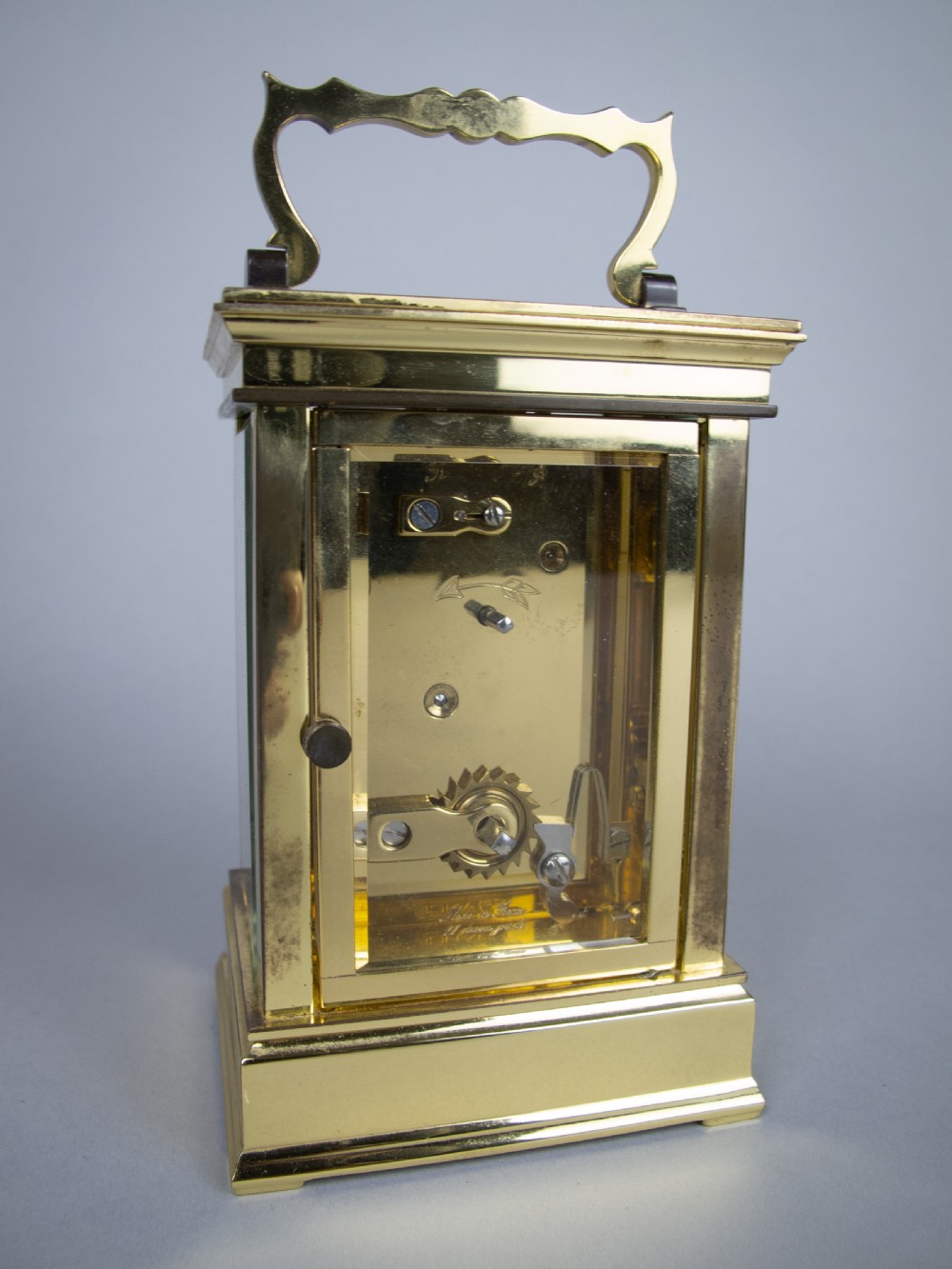 20th Century L'Epee French Brass Carriage Clock With 8 Day Movement. View VI
