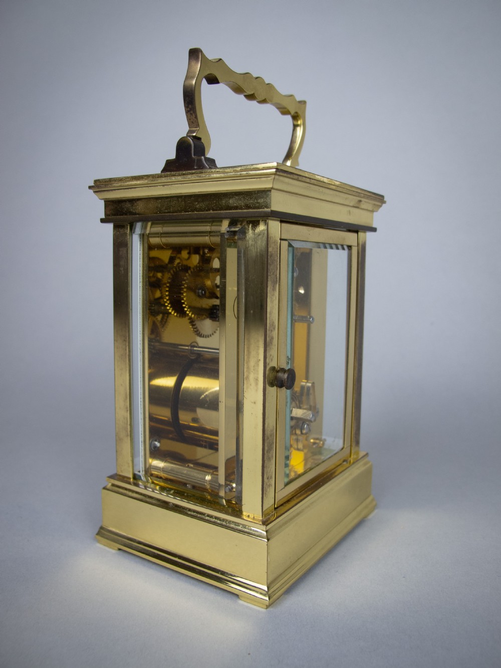 20th Century L'Epee French Brass Carriage Clock With 8 Day Movement. View VIII