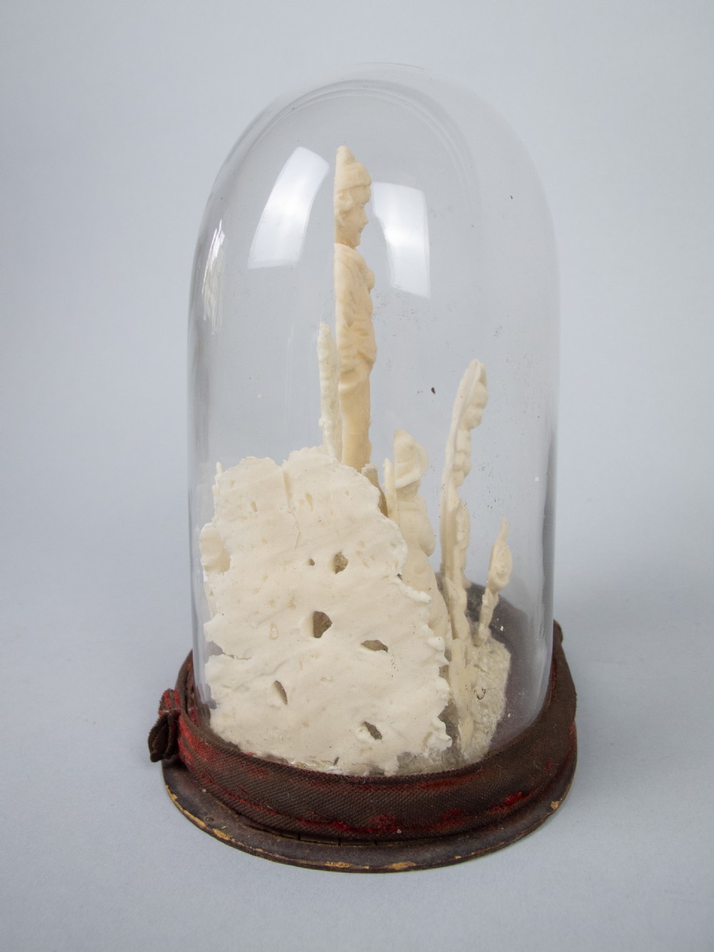 Unusual 19th Century Wax Work Diorama In Original Glass Dome View VII