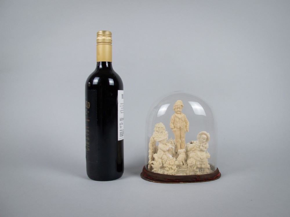 Unusual 19th Century Wax Work Diorama In Original Glass Dome View IX