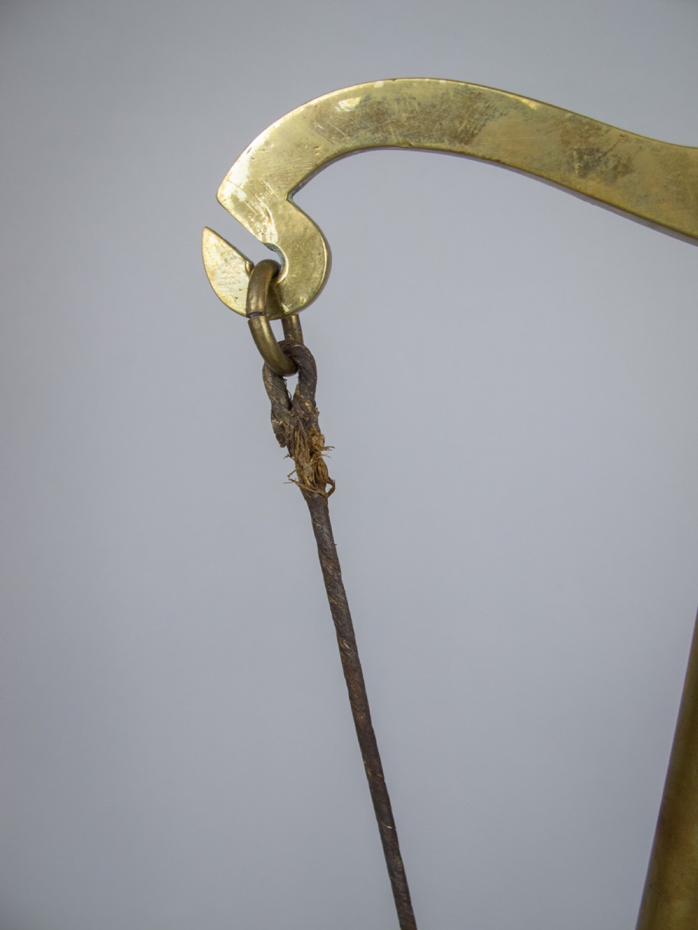 Large 19th Century Brass Bank Scales by Doyle & Son, London, With Avery Weights. View VI