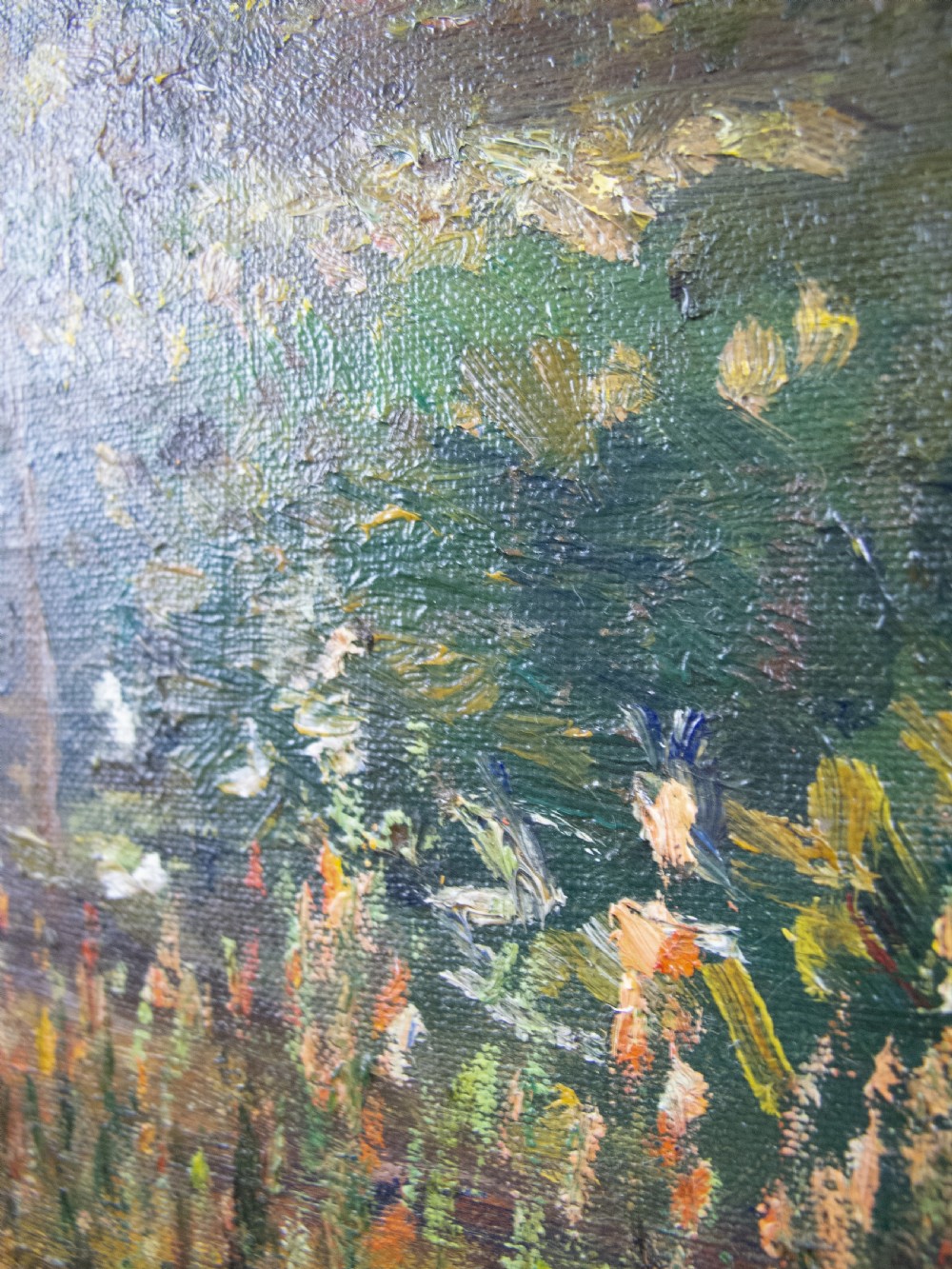 Mid 19th Century French School Impressionist Oil On Canvas - Mother & Child In Garden. View VI