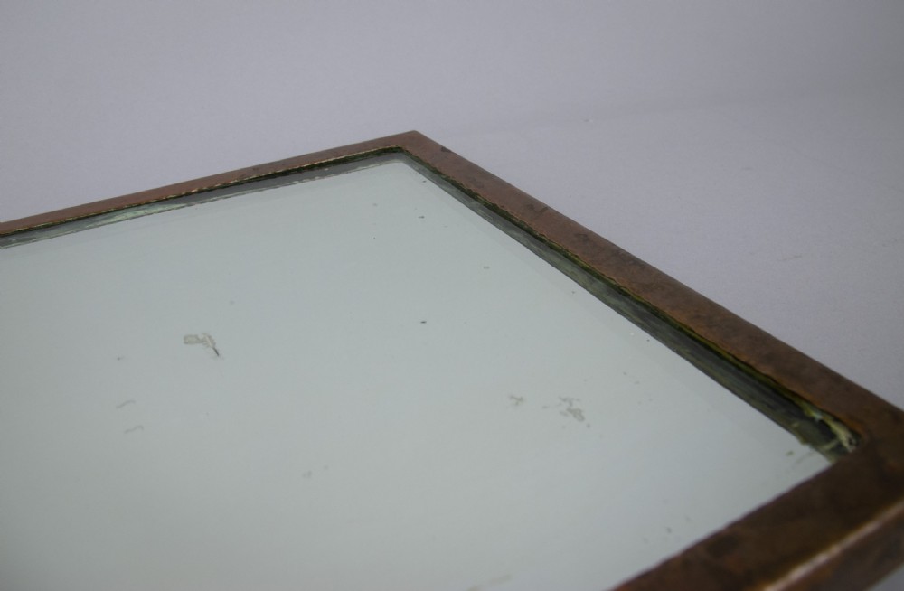 Arts & Crafts Copper & Enamel Cabochon Wall Mirror, c. 1910 View XI