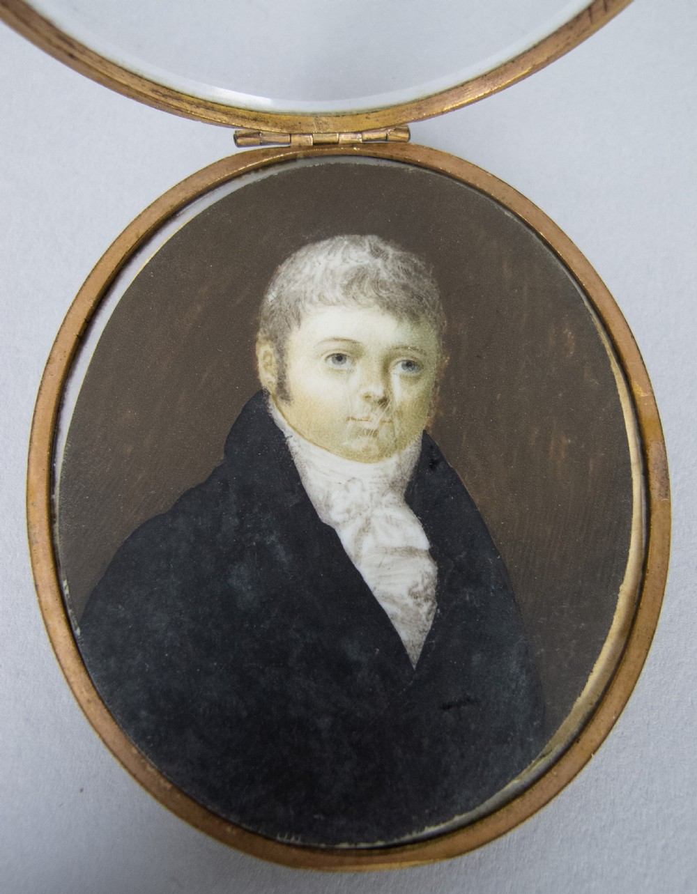 George III Miniature Portrait Of A Gentleman - Oil On Ivory, c.1780-90. View II