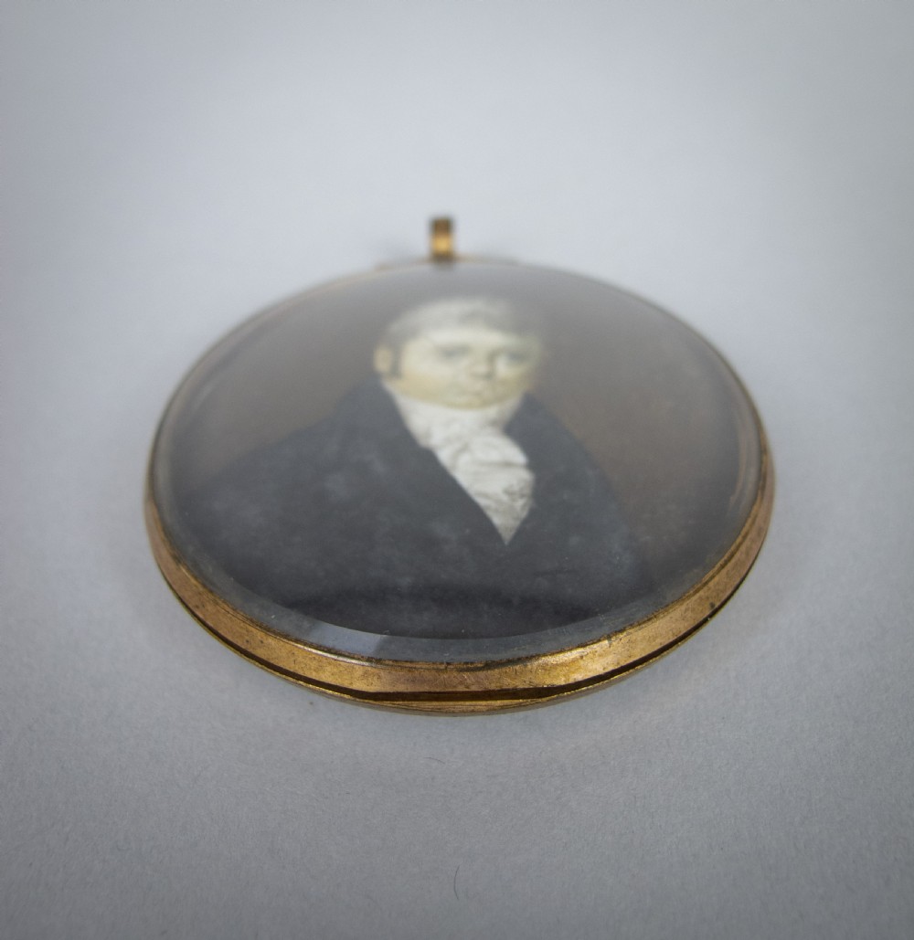 George III Miniature Portrait Of A Gentleman - Oil On Ivory, c.1780-90. View IV