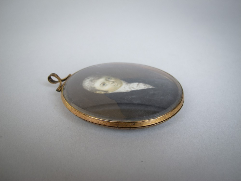 George III Miniature Portrait Of A Gentleman - Oil On Ivory, c.1780-90. View V