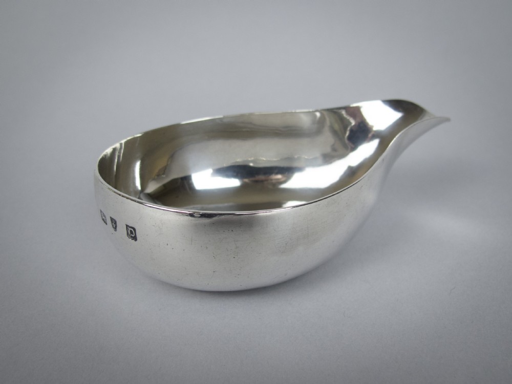 George II Sterling Silver Pap Boat, London, 1759. View II