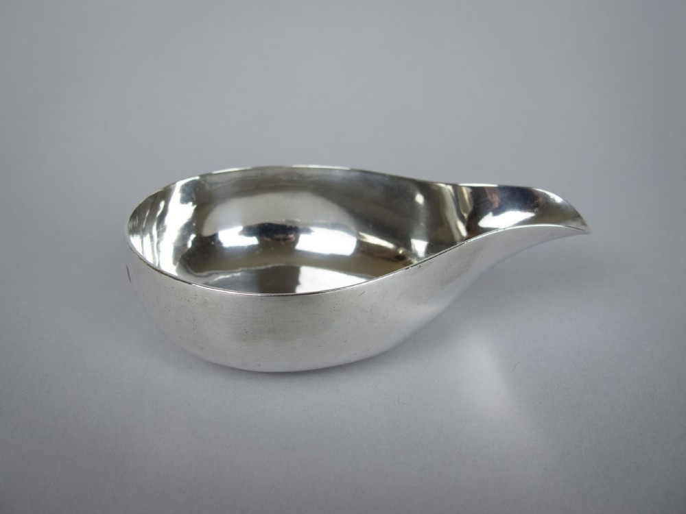 George II Sterling Silver Pap Boat, London, 1759. View IV