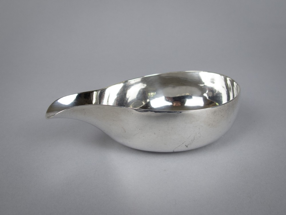 George II Sterling Silver Pap Boat, London, 1759. View VII