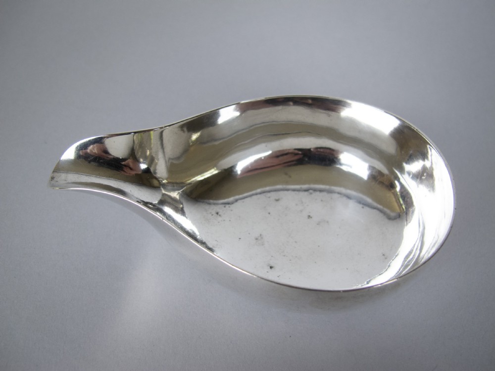 George II Sterling Silver Pap Boat, London, 1759. View VIII