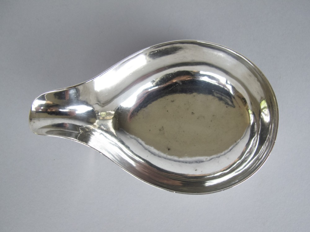 George II Sterling Silver Pap Boat, London, 1759. View IX