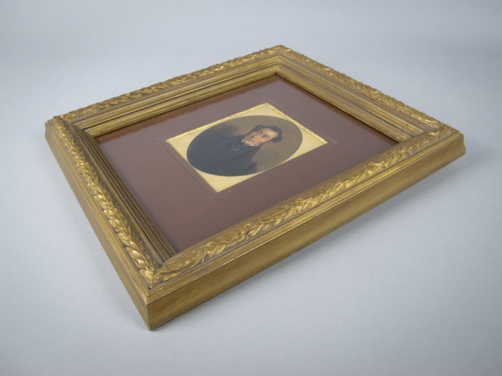 'Edward Cookbarn, 1848', Mid-19th Century Oil Portrait Of A Gentleman, Titled and Dated. View VI